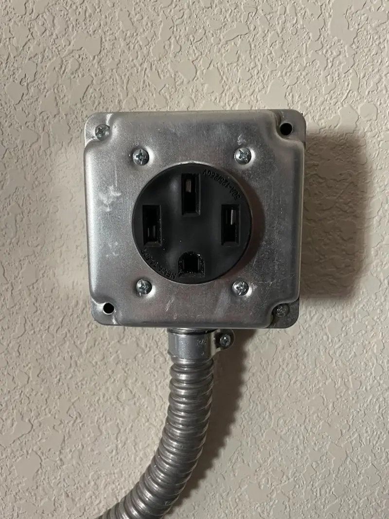 NEMA 14-50 outlet installed for Electrical Panel Upgrade in Farmers Branch